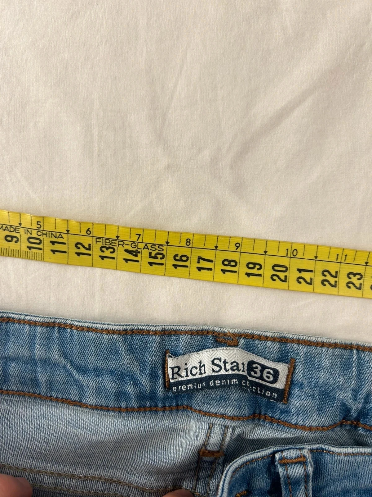 Ripped skinny blue jeans Rich star – photo 8